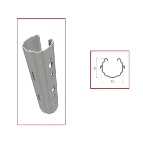   Column end metal galvanized AGRI POLI 72*70 mm, 2.0 mm v, 2.7 m