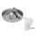 Tartály úszófedél szett INOX komplett 540 mm, INOX nyomásmérő pumpával (200-250L)