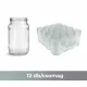 Konzerves üveg  580 ml  LIVIO IMP 12db/csomag /Az ár a lapkát NEM tartalmazza!/ (12db-os kiszerelés)/