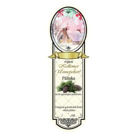   Etichetă brandy Platinum mic, Sărbători Fericite (Casa) (10 buc/pachet)