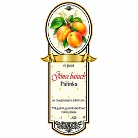 Etichetă brandy Platinum mic, Gönczi Barak (10 buc/pachet)