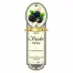 Etichetă brandy Platinum mic, Blackberry (10 buc/pachet)