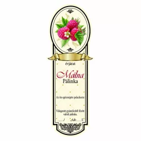 Eticheta brandy Platinum mic, Zmeura (10 buc/pachet)