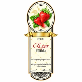 Label brandy Platinum small, Strawberry 10 pcs/pack