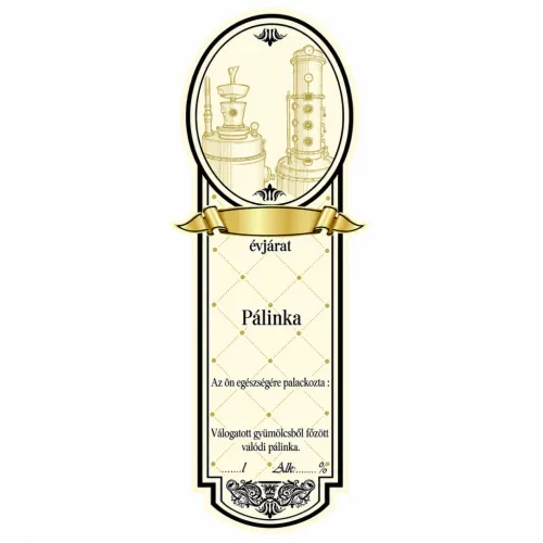Etichetă cu țuică Platinum mic, cu țuică (10 buc/pachet)