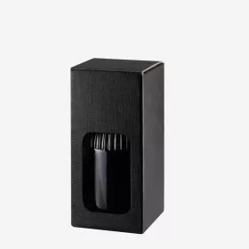   Dekorative Schachtel Triest für 500ml Flasche mit schwarzem Fenster