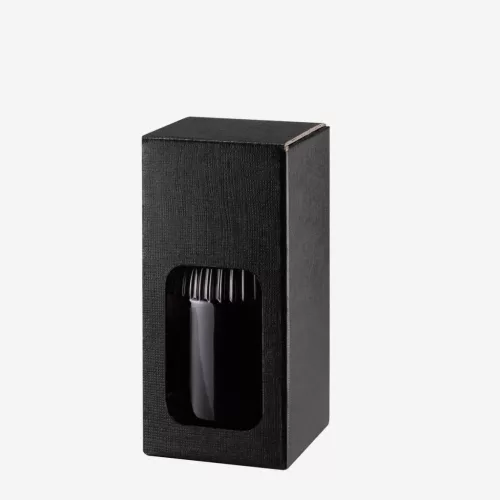 Dekorative Schachtel Triest für 500ml Flasche mit schwarzem Fenster
