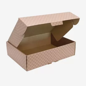 Geschenkkarton mit Prägung braun L004