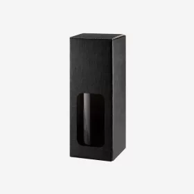   Dekorative Box VIVA Black mit Sichtfenster für 200ml Flasche