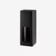Dekorative Box VIVA Black mit Sichtfenster für 200ml Flasche