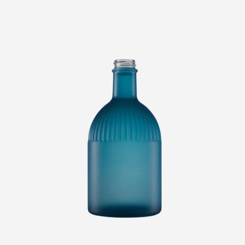 Díszüveg Triest 500 ml matt kék GPI28