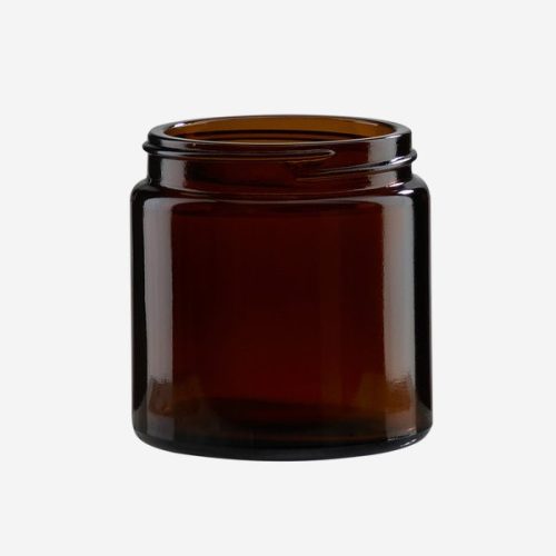 Glass jar 120ml + plate brown bak-51s (TIG-121K53Y-Bak58S)