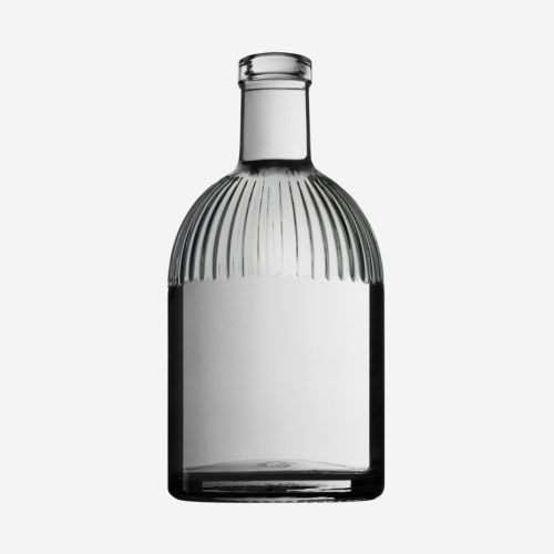 Díszüveg Triest 500 ml színtelen dugós