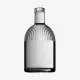 Díszüveg Triest 500 ml színtelen dugós
