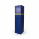 Pappkarton mit Wein 1 blau - gold