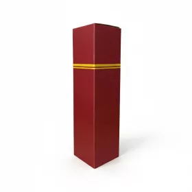 Kartonska kutija vino 1 bordo - zlatno
