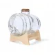Bottled glass barrel 1.5l + holder