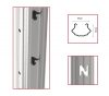 Column public metal galvanized BACCUS 60*40 mm, 1.5 mm thick, 2.5 meters (CV)