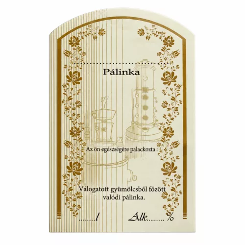 Etikett mit Schnaps 10 Stück (gebogen) "Brandy Maker"