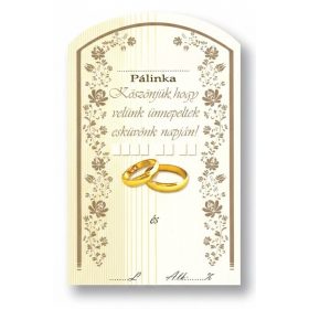 Eticheta brandy 10 buc (curbat) Nunta