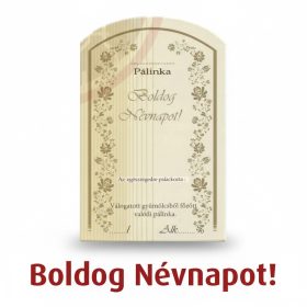 Címke pálinkás 10 db-os (íves) Névnap