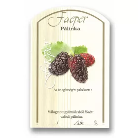Etichetă brandy 10 bucăți (curbat) Faeper