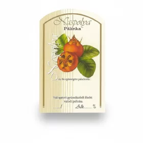 Etichetă brandy 10 buc (curbat) Naspolya