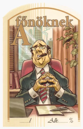 Etichetă pentru pálinka 10 buc (curbat) Boss