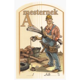 Címke pálinkás 10 db-os (íves) Mesternek