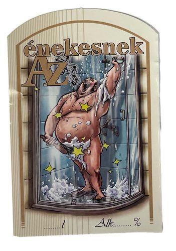 Címke pálinkás 10 db-os (íves) Az énekesnek