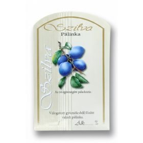 Címke pálinkás 10 db-os (íves) Szilva