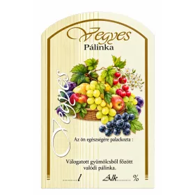 Label brandy 10 pcs (curved) Mixed