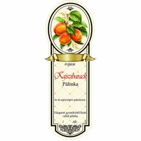 Etichetă brandy 10 bucăți noi înguste Piersici caise