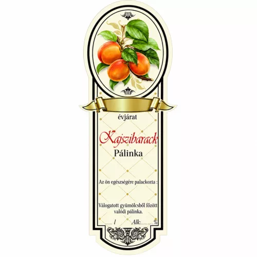 Etichetă brandy 10 bucăți noi înguste Piersici caise