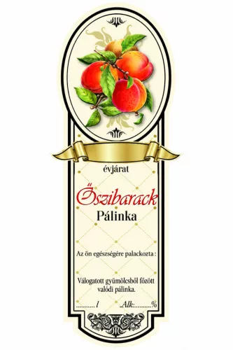 Eticheta rachiu 10 bucati nou ingust Piersic-toamna