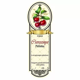 Etichetă brandy 10 bucăți noi înguste Cireșe