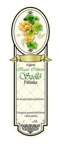 Eticheta brandy 10 buc nou ingust Irsai Olivér