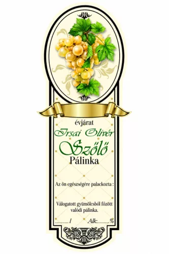 Eticheta brandy 10 buc nou ingust Irsai Olivér