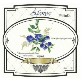 Etichetă țuică 10 buc. nou lat Cranberry