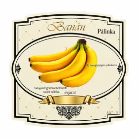 Eticheta brandy 10 bucati nou lat Banana