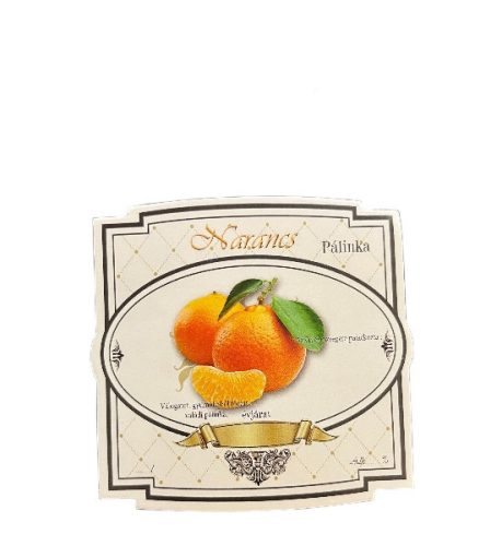 Eticheta brandy 10 buc. nou lat Portocaliu