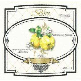 Eticheta rachiu 10 bucati nou lat gutui mere