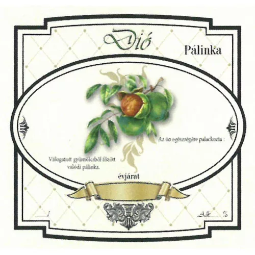 Eticheta brandy 10 bucati nou lat Nuci