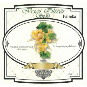 Eticheta brandy 10 buc. nou lat Olivér Irsai