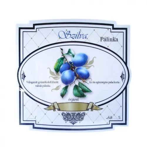 Eticheta rachiu 10 bucati nou lat Prune