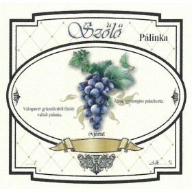 Eticheta brandy 10 buc. nou lat Grape-blue