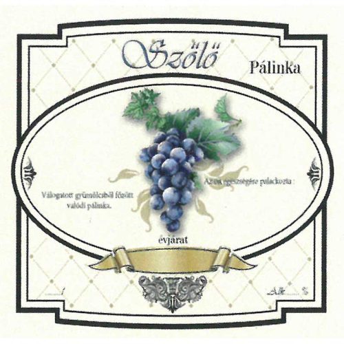 Eticheta brandy 10 buc. nou lat Grape-blue