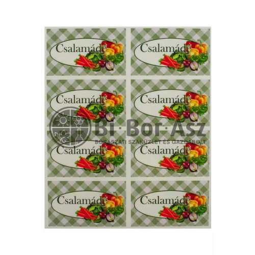 Csalamádé befőttes címke 24db-os