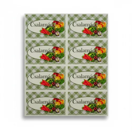 Csalamádé befőttes címke 24db-os