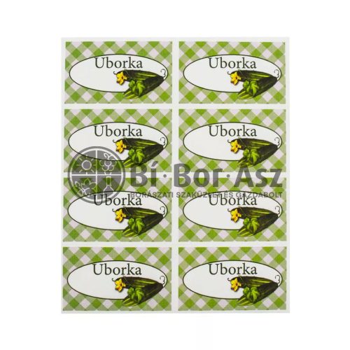 Uborka befőttes címke 24db-os